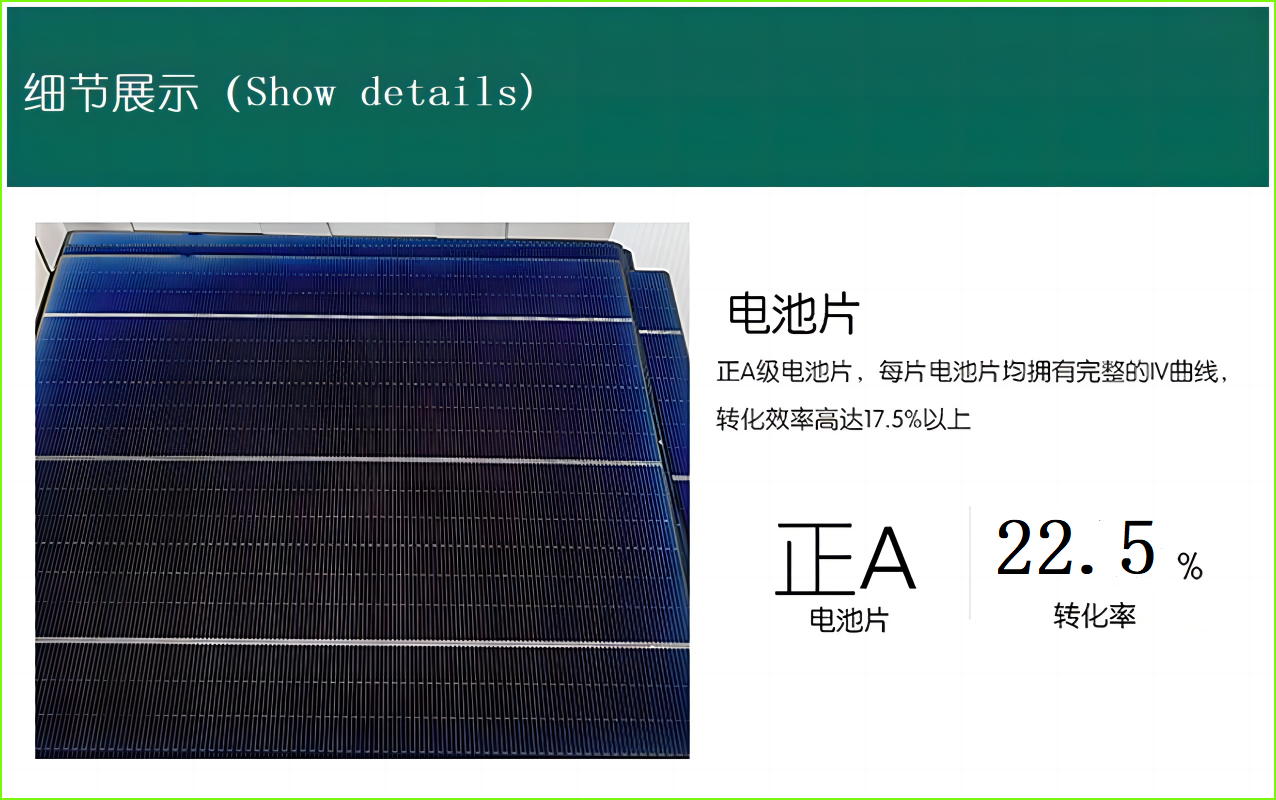 TOPCon High Efficiency N-type Photovoltaic Panels for Positive A-Class 560W570W Single Crystal Silicon Solar Panel Factory