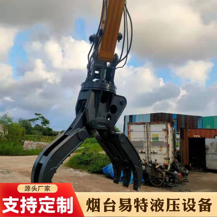 Japanese style steel grabbing machine for scrap steel recycling and processing is suitable for a wide range of applications and has a large gripping force