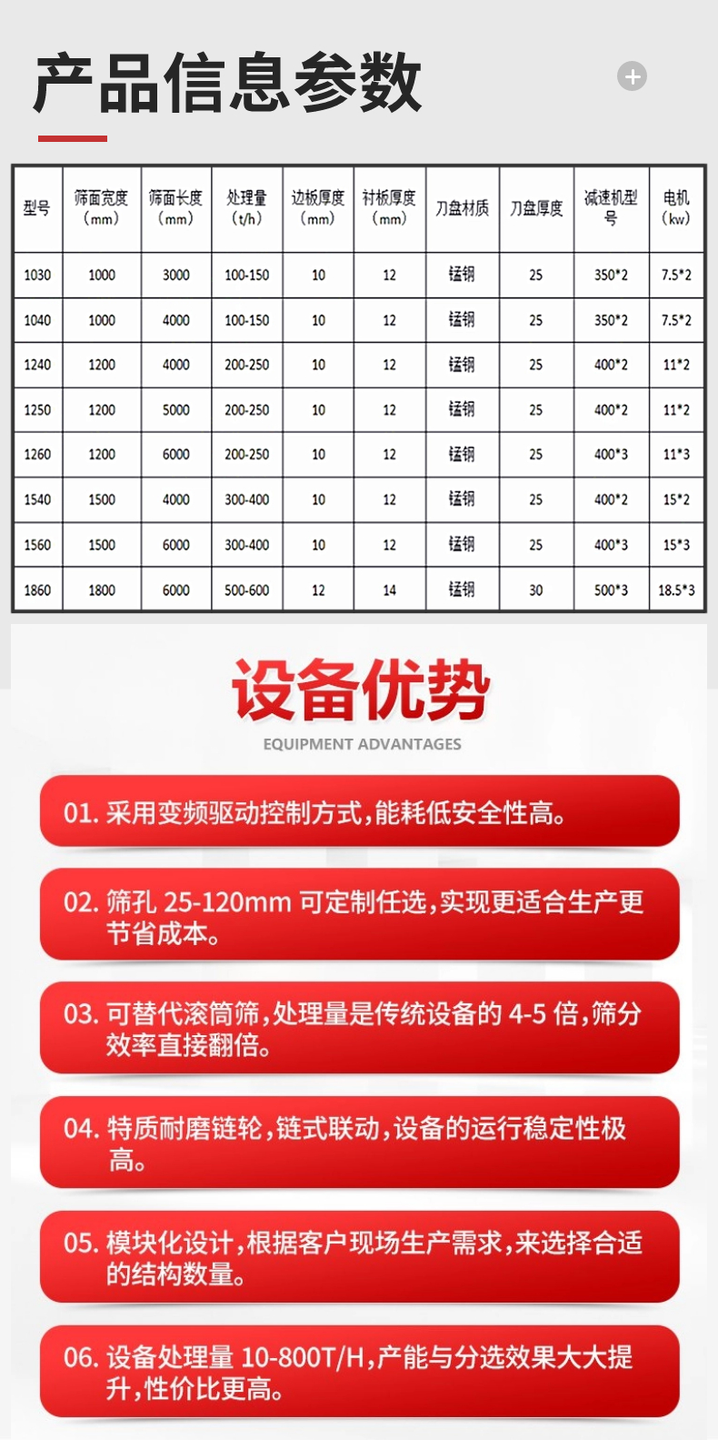 Mine separation equipment - Debris separator - Mine roller separation screen - Clay and stone separation machine