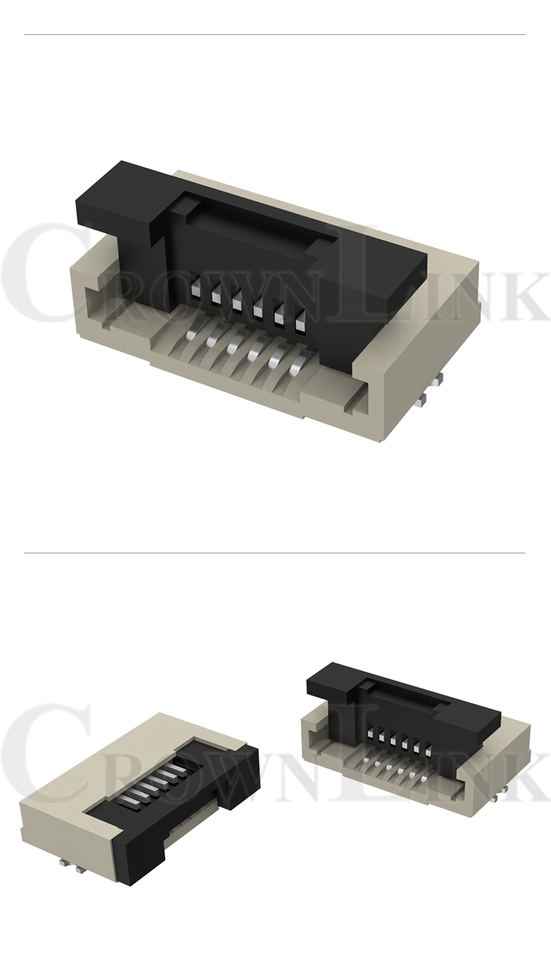 Song Yi Quick Connect 0.5mm FPC Connector SMT Lid Lift Down Contact F0.5-XSBBTJ