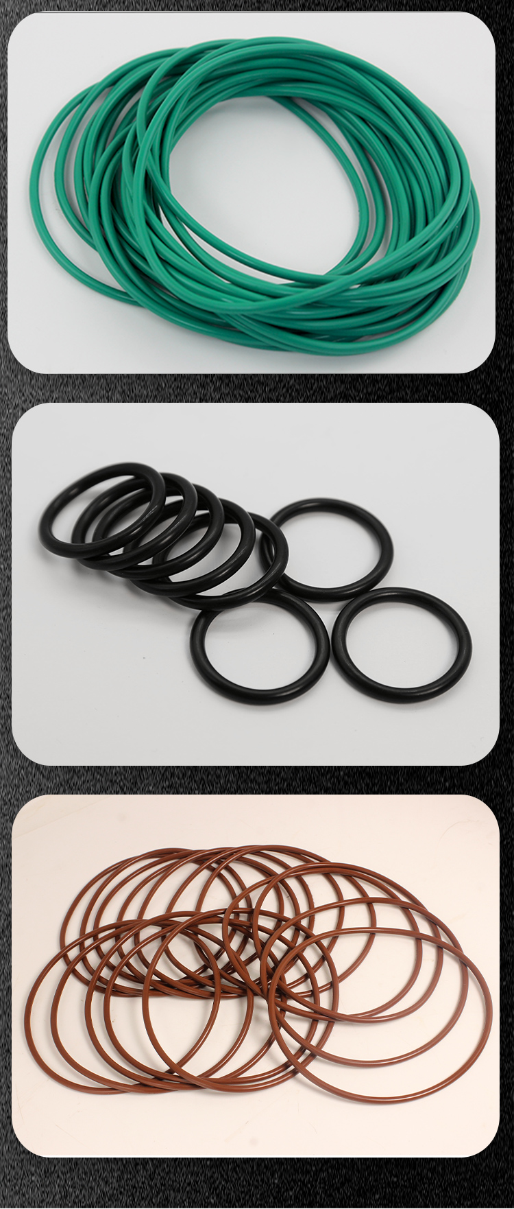 Minghongda high-temperature resistant fluororubber O-ring, oil resistant, waterproof, nitrile rubber leather sealing ring wholesale, customizable