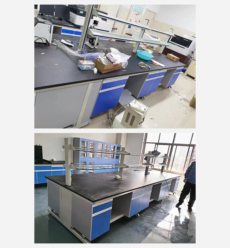 Batch supply of steel and wood experimental benches by laboratory workbench manufacturers, and creation of central PP operating benches