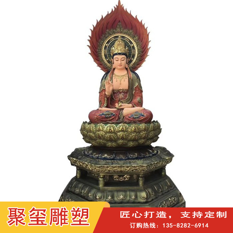 Copper Guanyin Buddha Statue Juxi Copper Carving Foundry Customizes Thousand Handed Guanyin Sculpture