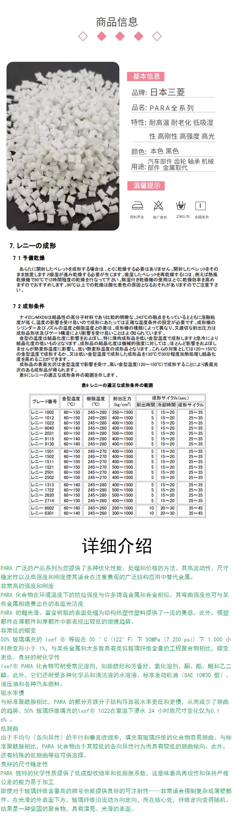 Mitsubishi HPPA High Hardness Modulus G-09S Fiber Reinforced 50% High Performance Polyamide, Japan