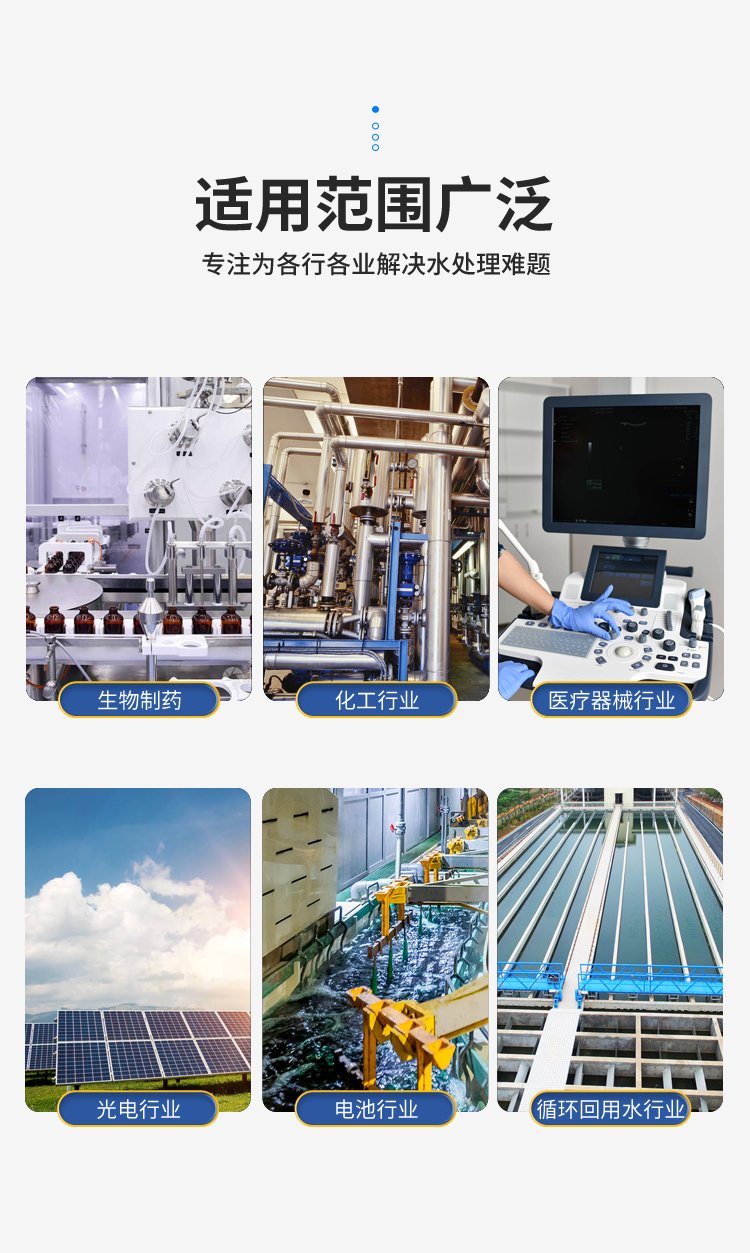 Reverse osmosis deionized water equipment for fine chemical plants, secondary RO reverse osmosis pure water equipment