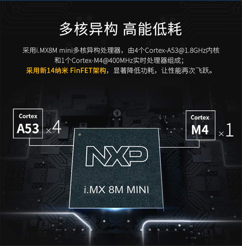 Qiyang NXP i.MX8M mini Cortex-A53 industrial dual port Android Linux development board