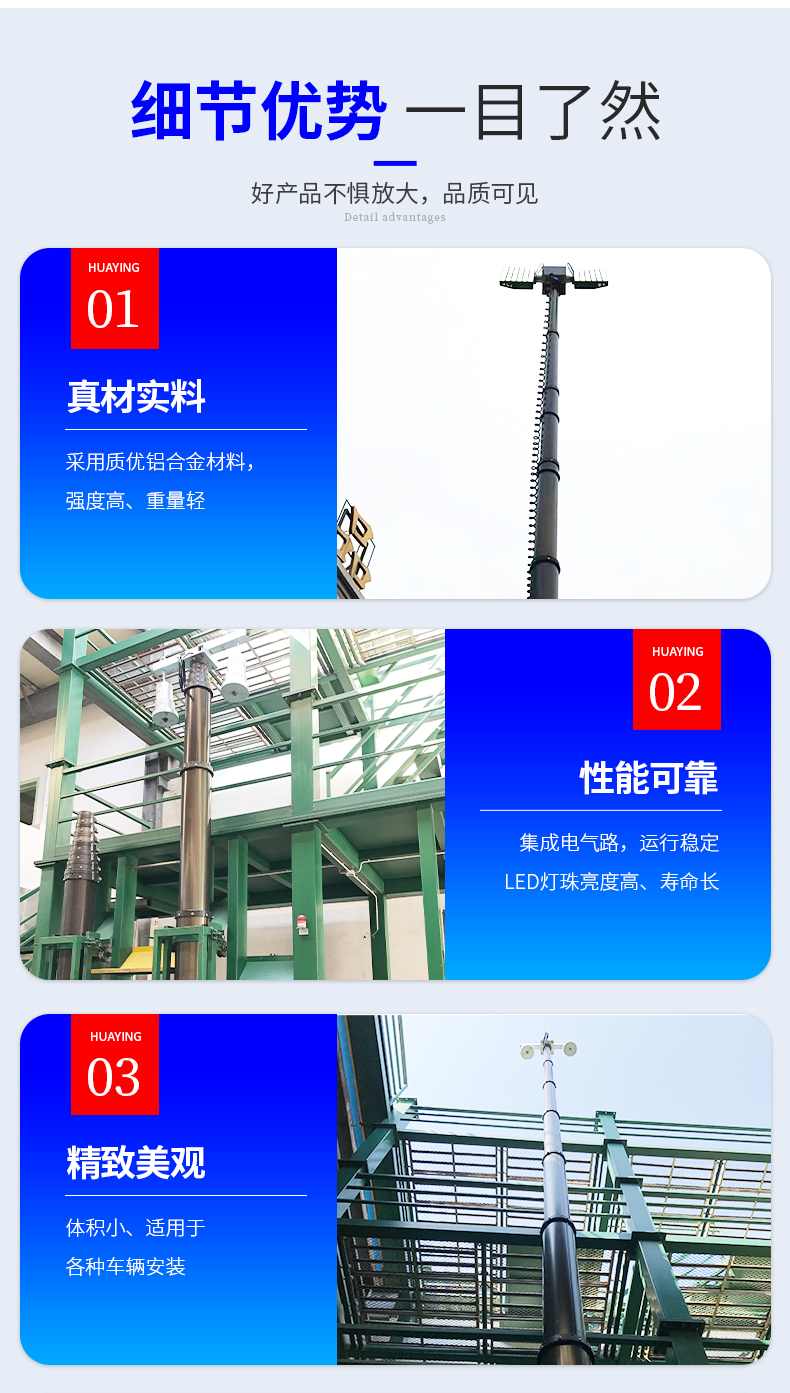 Customized by Huaying HYML, a manufacturer of emergency lighting devices for fire trucks