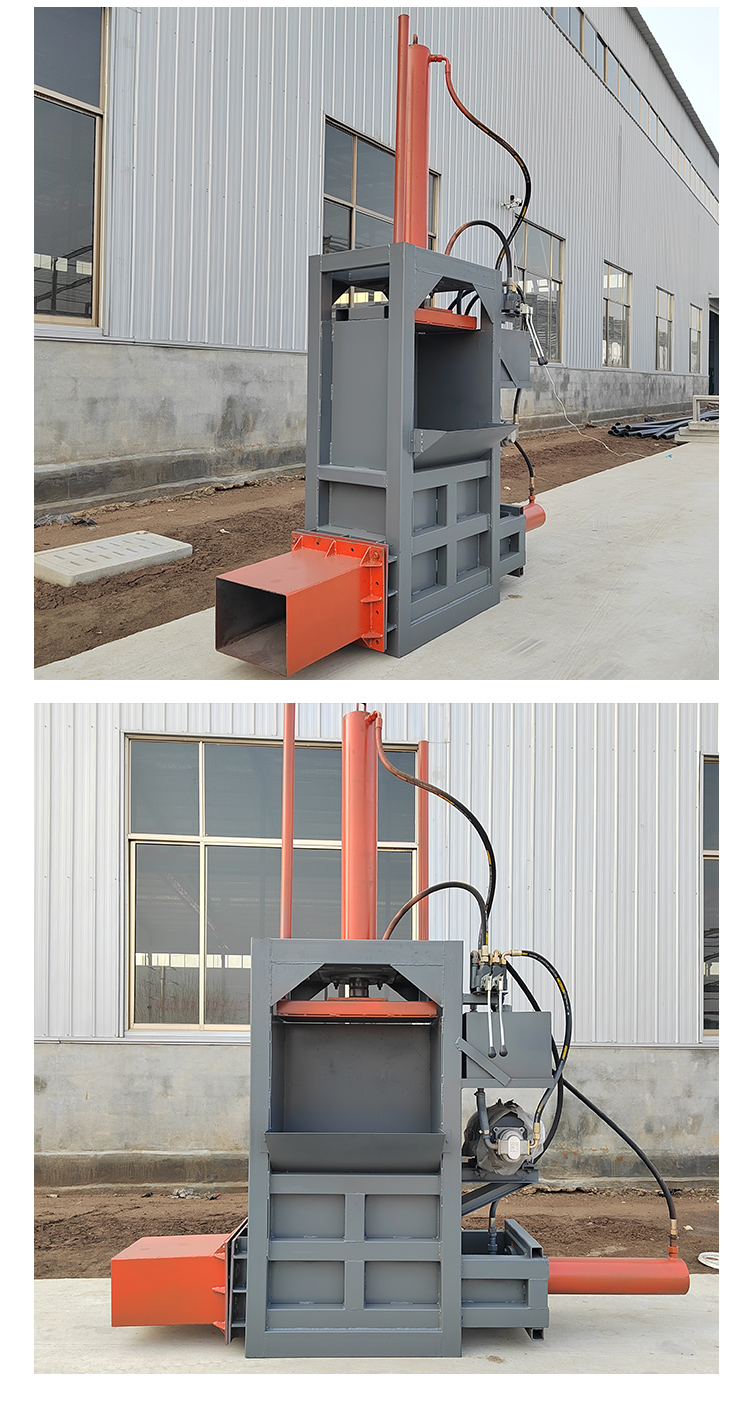 Silage baling and coating machine vertical square baling and bagging machine corn straw silage storage and briquetting machine