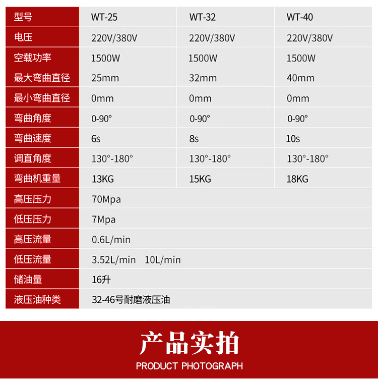 Portable hydraulic steel bar bending machine, straightening machine, bending and straightening integrated machine, type 32 pile head steel bar bending and straightening machine