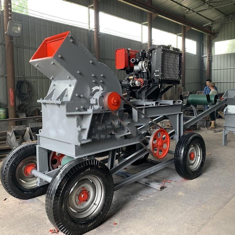 Stone hammer type sand making machine, coal gangue cement block crusher, one-time forming Guangxin Machinery