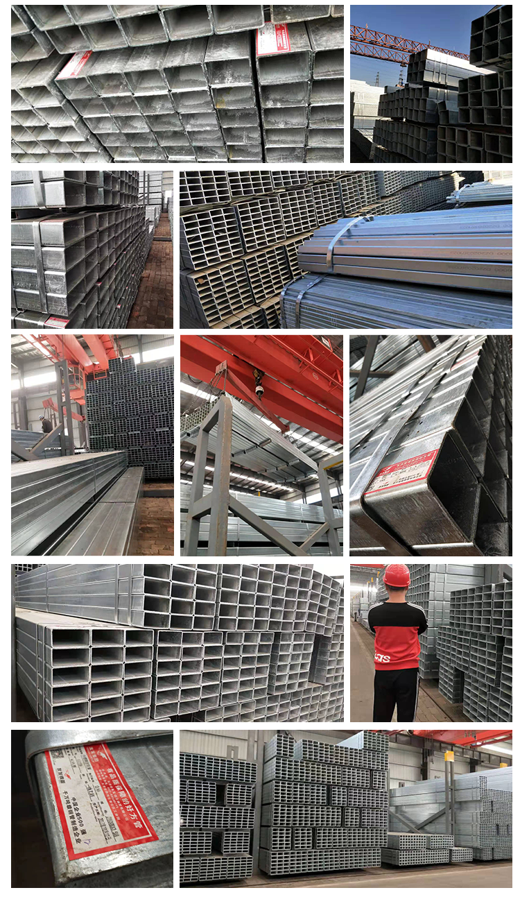 Q235B hot-dip galvanized square steel pipe 80 * 100 60 * 120 * 3.75mm square steel pipe