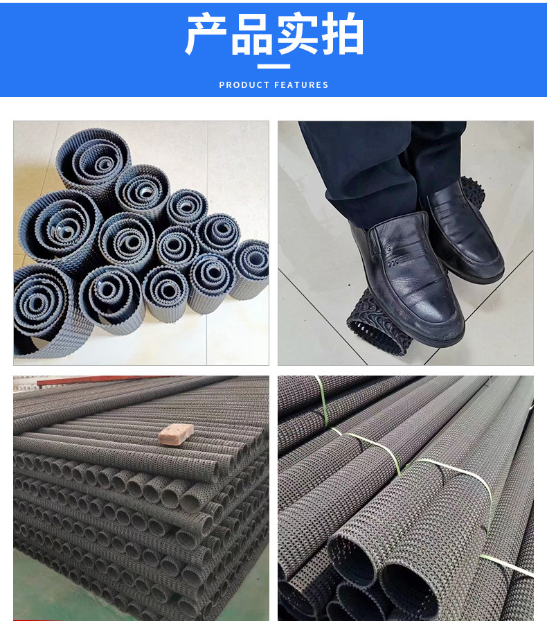 HDPE hard permeable pipe for anti-seepage and drainage, with a diameter of 50mm and a diameter of 3000mm, supporting customized wrapped fabric hard pipe