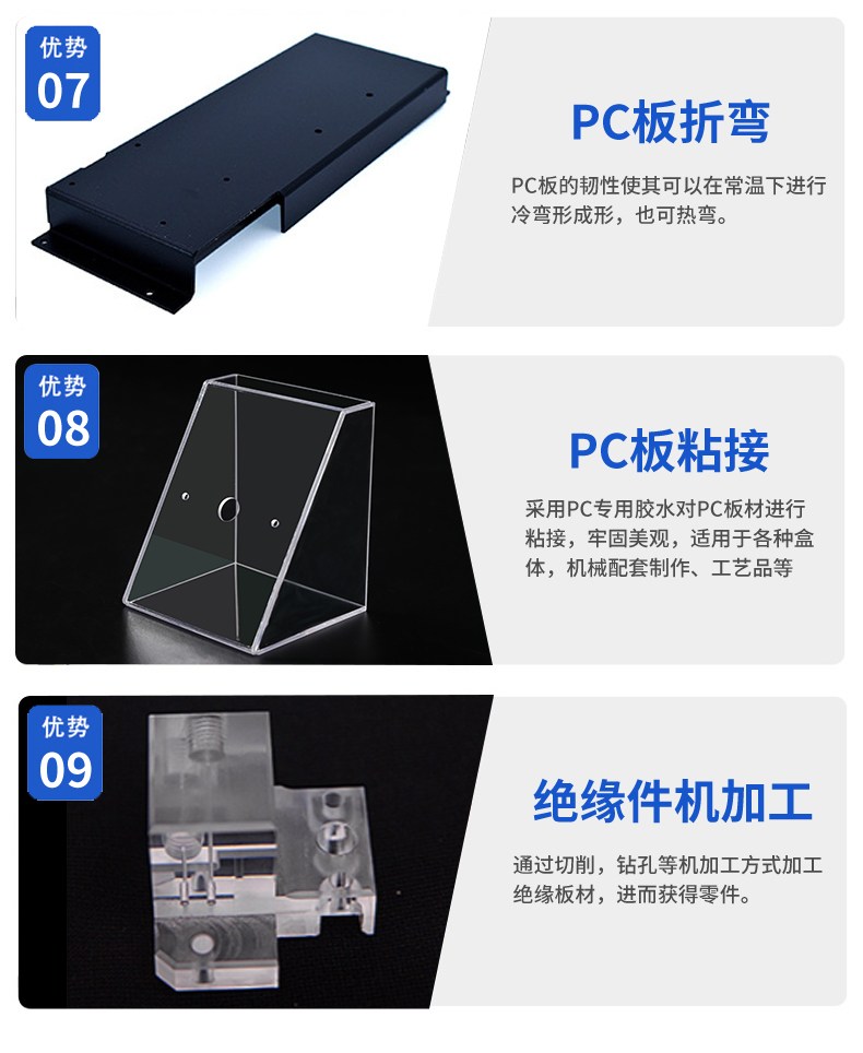 Anti static PC board, polycarbonate endurance board, precision die-cutting processing, anti glare, Baizhi manufacturer