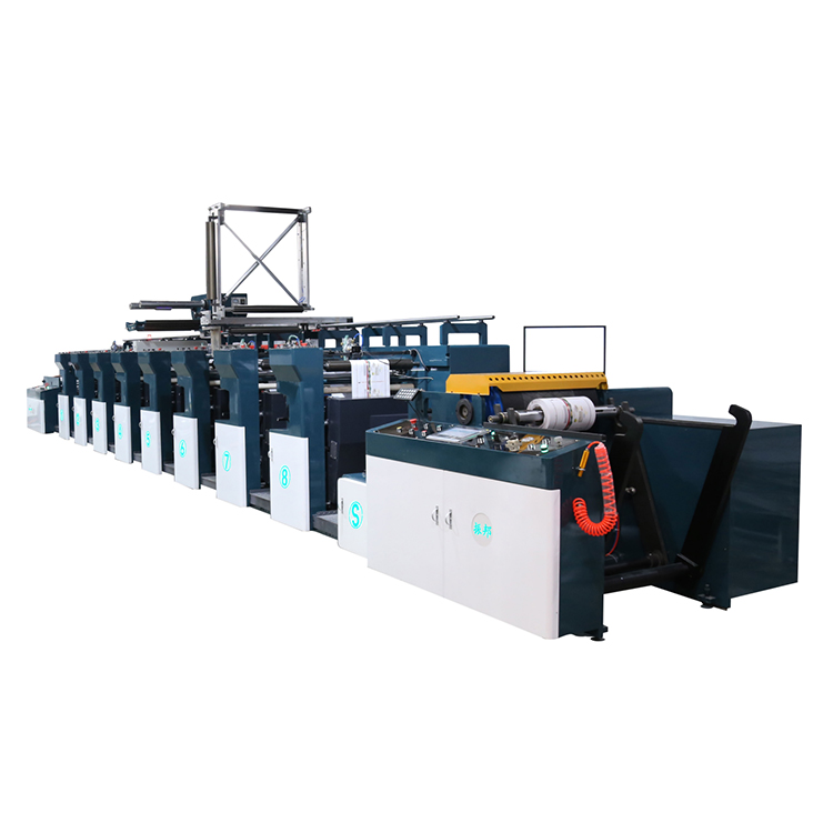 Fully servo eight color petal flexographic printing machine Zhenbang can customize automatic plate mounting machine