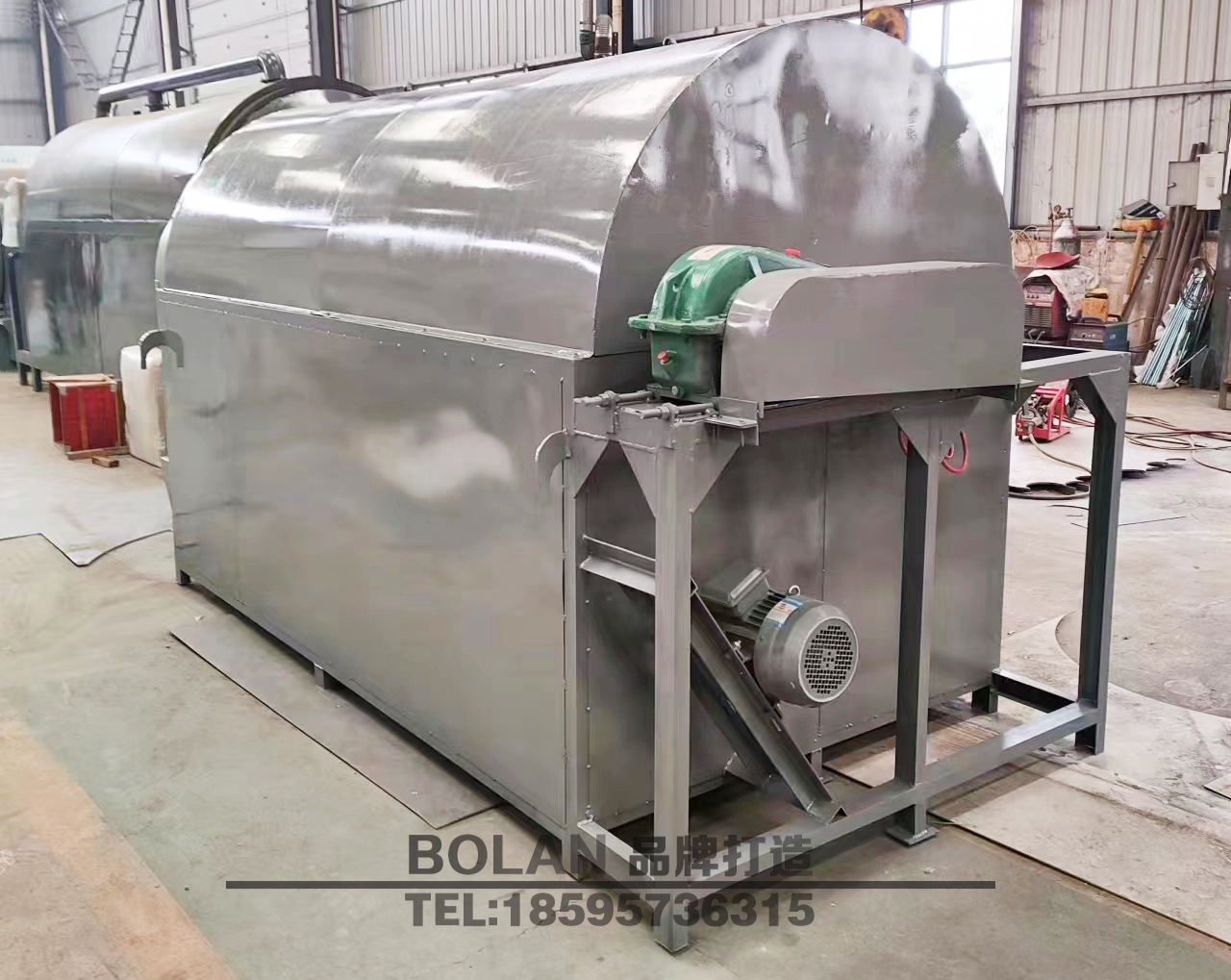 Bolan electromagnetic heating drum dryer without open flame temperature control fully automatic food and medicinal material drying equipment