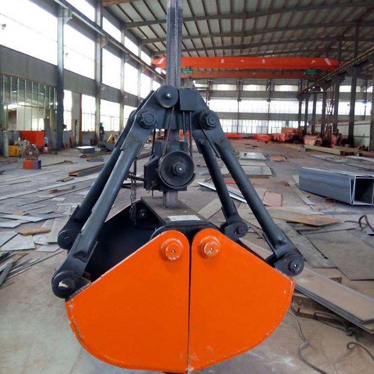 River dredging shell bucket hydraulic rotary excavator grab bucket double opening mine grab coal bucket