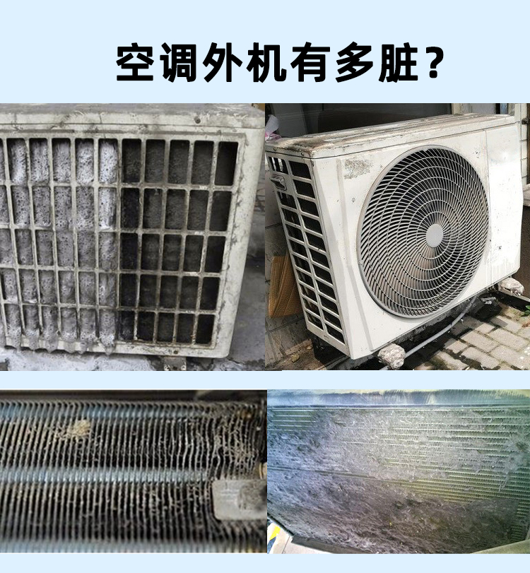 Kitchen range hood, exhaust fan, air conditioning external unit, advanced polyester dust fin, degreasing and heat dissipation fin cleaning agent