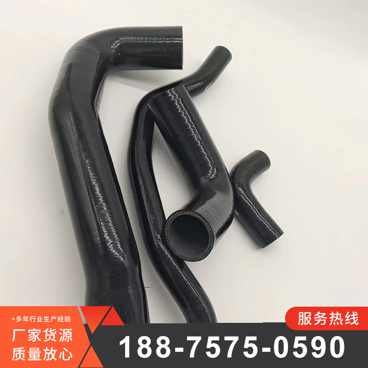 Manufacturer's supply of automotive silicone hose 90 degree elbow cloth silicone hose turbocharger rubber hose