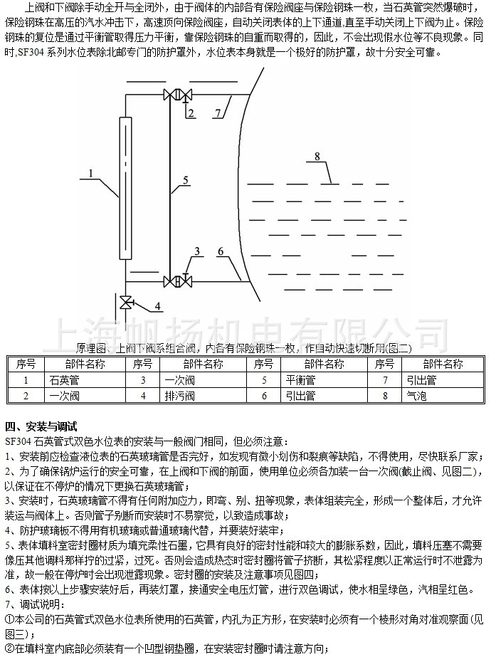 Kerui UNS quartz tube liquid level gauge, high-temperature and high-pressure resistant quartz tube dual color water level gauge