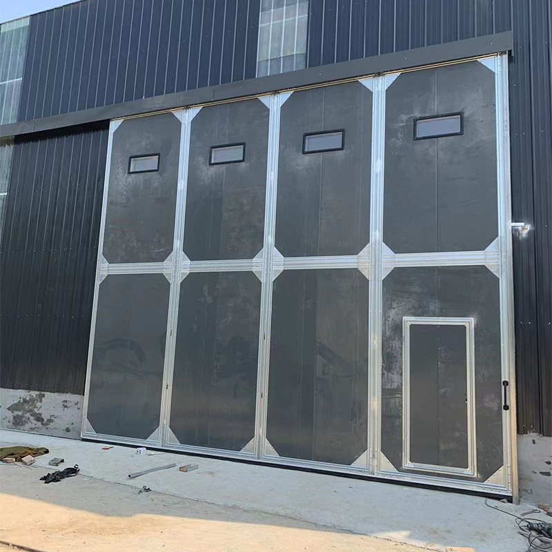 Wholesale supply of electric manual industrial sliding door, Sliding door, warehouse workshop, color steel sandwich panel insulation door