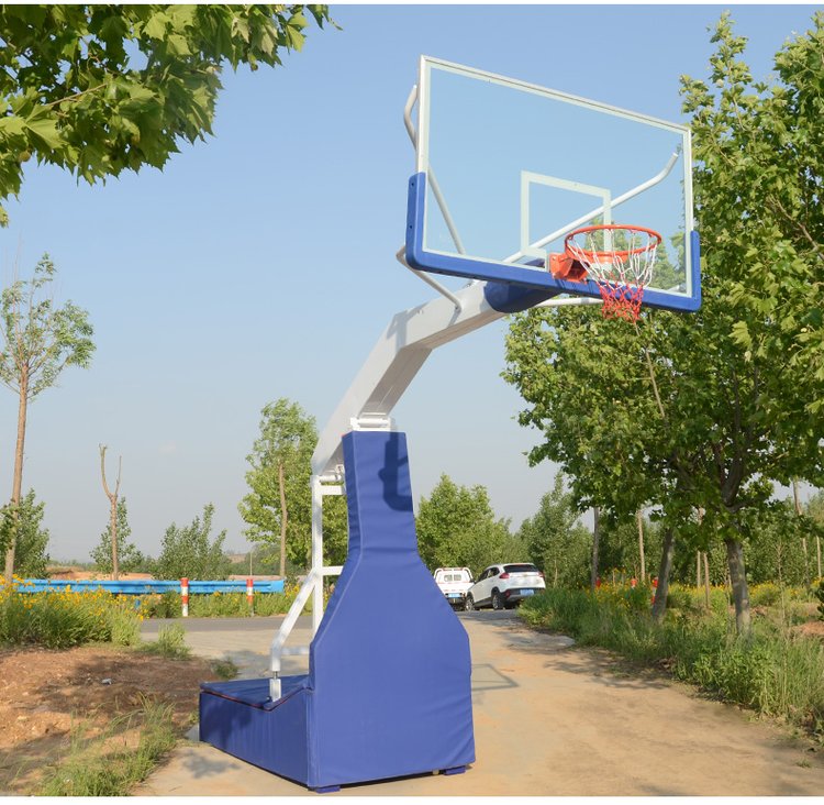 世忠體育籃球架廠家 批發移動式凹箱平箱三色球架 手動電動液壓升降(圖15)