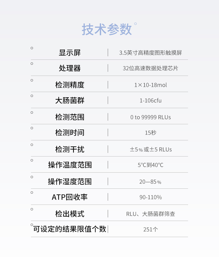 Rapid detection instrument for total bacterial count TY-ATP bacterial and microbial detection instrument Tianyan