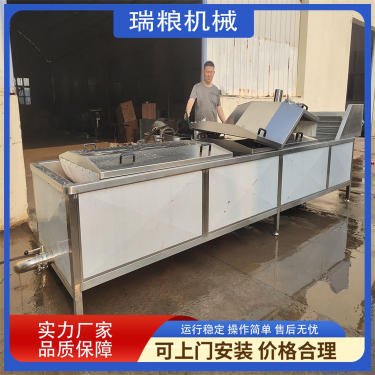 Quail egg steaming, boiling, blanching assembly line Quail processing equipment Chicken feet steaming and boiling machine customization