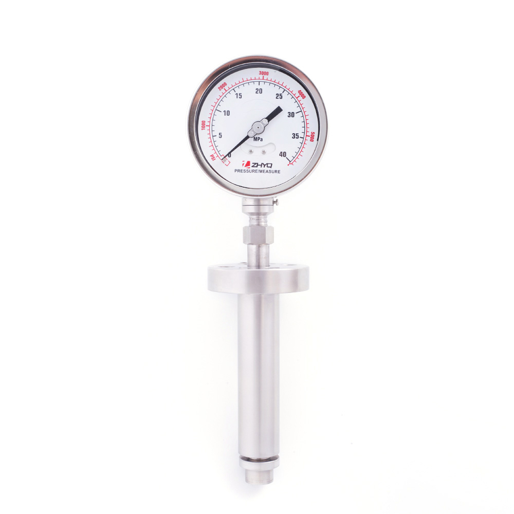 Chaohui 0-100MPa Diaphragm Pressure Gauge Melt Pressure Instrument High Temperature Steam Pressure Indicator Display