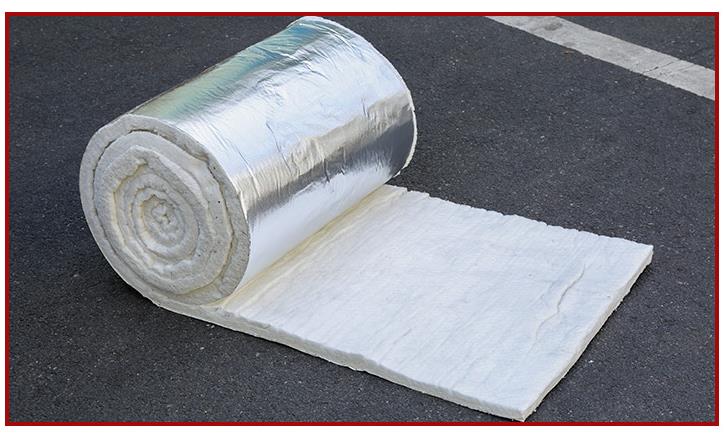 Fully encapsulated silicate fiber fire-resistant flexible roll wrapped with surface reinforced aluminum foil