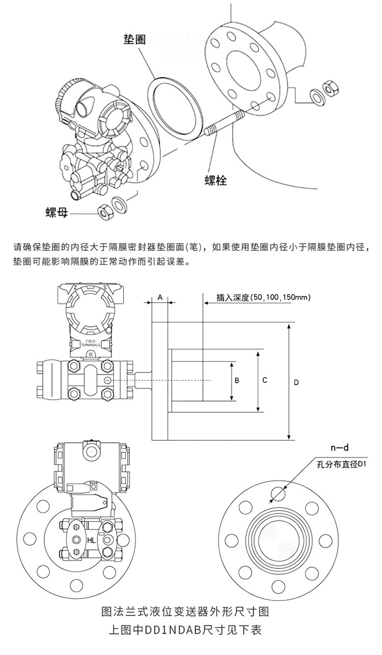 Gold standard instrument intelligent single crystal silicon 3051 single and double flange tantalum diaphragm anti-corrosion differential pressure liquid level pressure transmitter