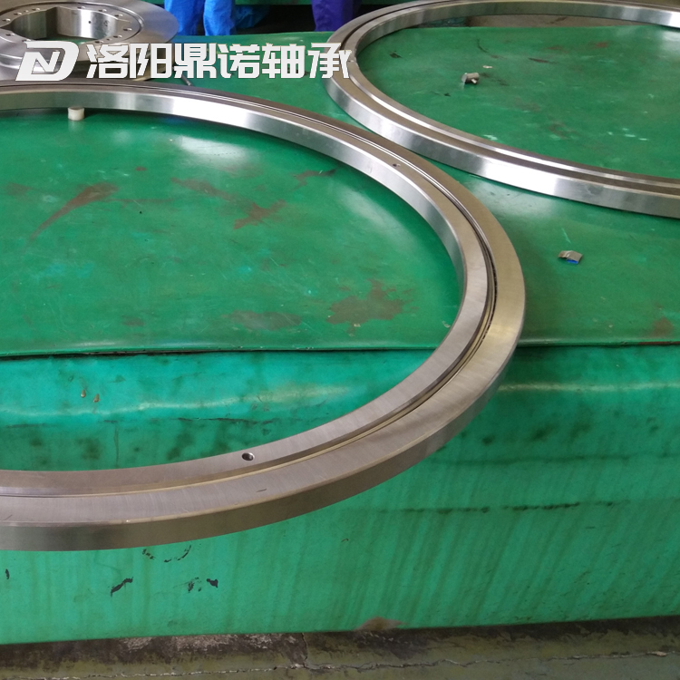 Thin walled rotary table bearing, lightweight rotary bearing, ultra-thin, large diameter, small clearance rotary table bearing, integral steel cage