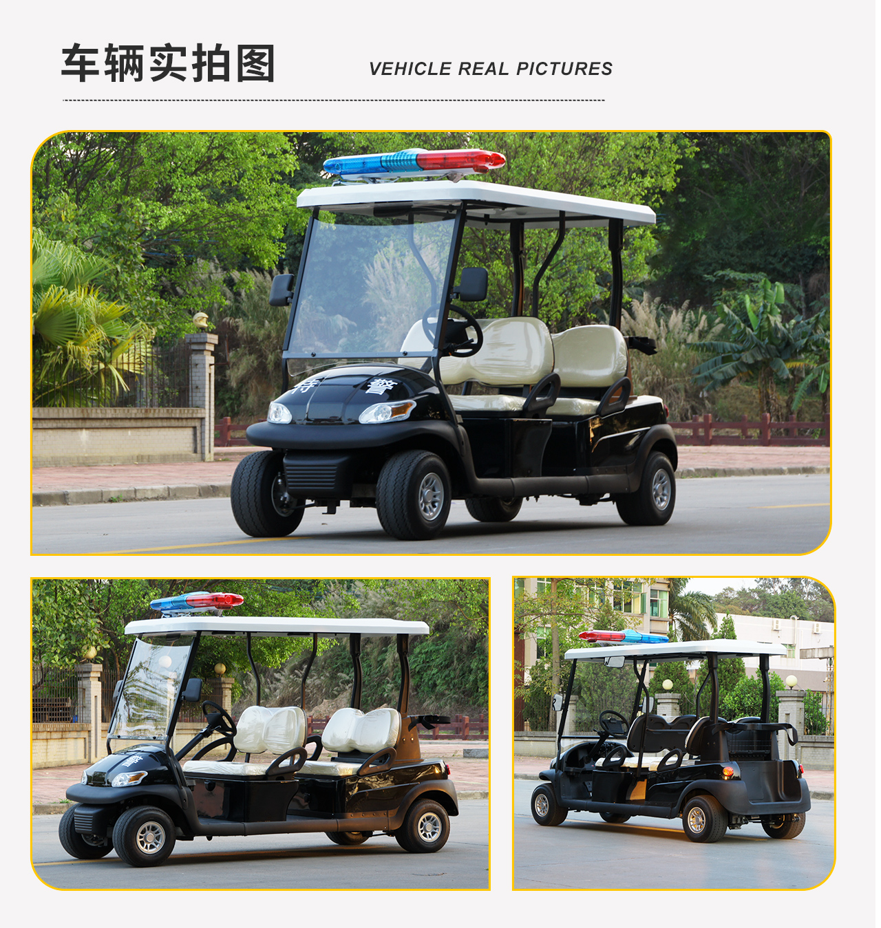 Donglang New Energy 4-seat electric patrol car property patrol sightseeing scenic spot Tour bus service