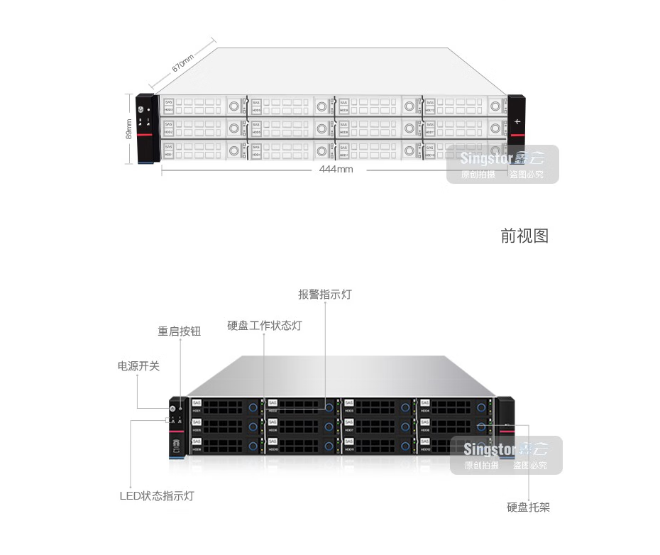 Xinyun Domestic Xinchuang Independently Controllable High Performance Enterprise NAS Network Storage Video and Audio Sharing 72TB