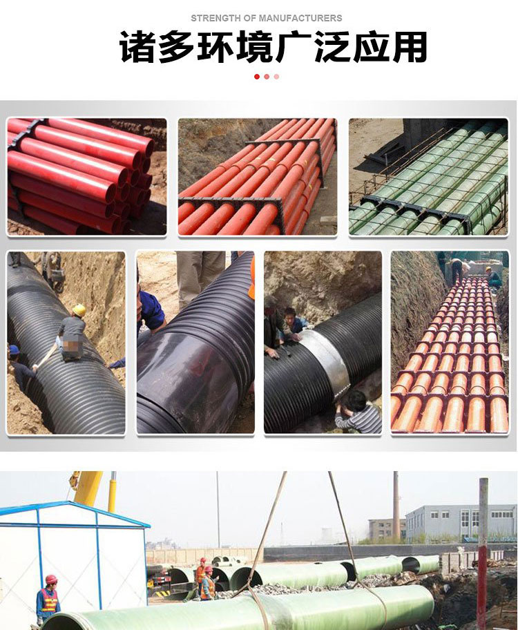 Xinmai Fiberglass Reinforced Plastic Water Transmission Pipeline High Voltage Power Wiring Protection Pipe Heating Special Pipeline