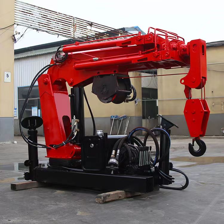 Truck mounted crane arm, truck mounted crane, light truck, telescopic crane arm, truck loading and unloading hydraulic crane assembly