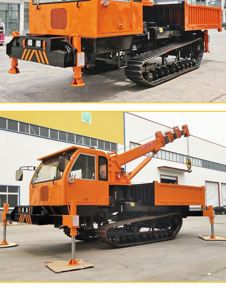 Multiple vehicles can be used to pull soil and lift items. Agricultural four different types of cranes are integrated with vehicle mounted engineering. Household tractor transport vehicles