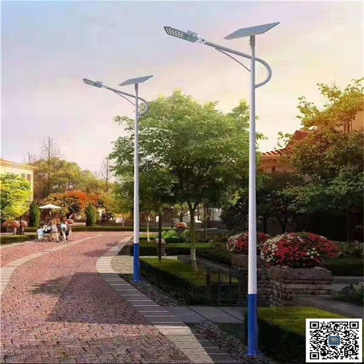 Stainless steel hot-dip galvanized solar photovoltaic power generation LED urban and rural road lights 6 meters