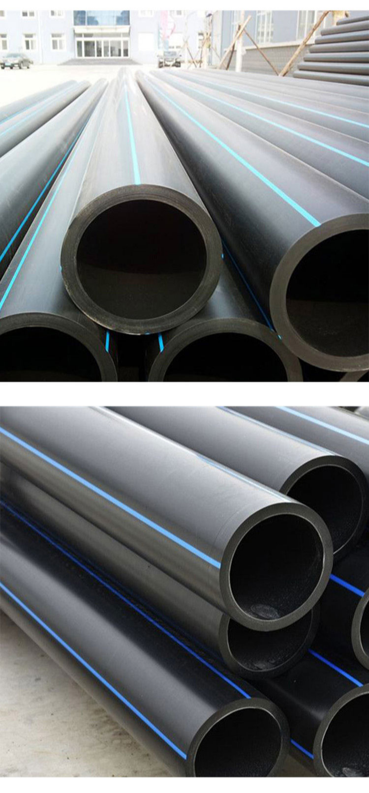 Raw material grade 100 PE280 water supply pipe PE63 coil water supply pipe drilling irrigation pipe community renovation buried pipe