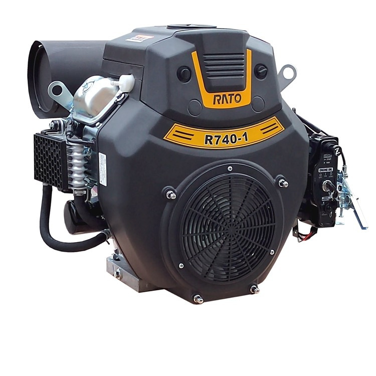 Runtong R740 gasoline engine horizontal keyway shaft RATO gasoline engine 30 horsepower electric start