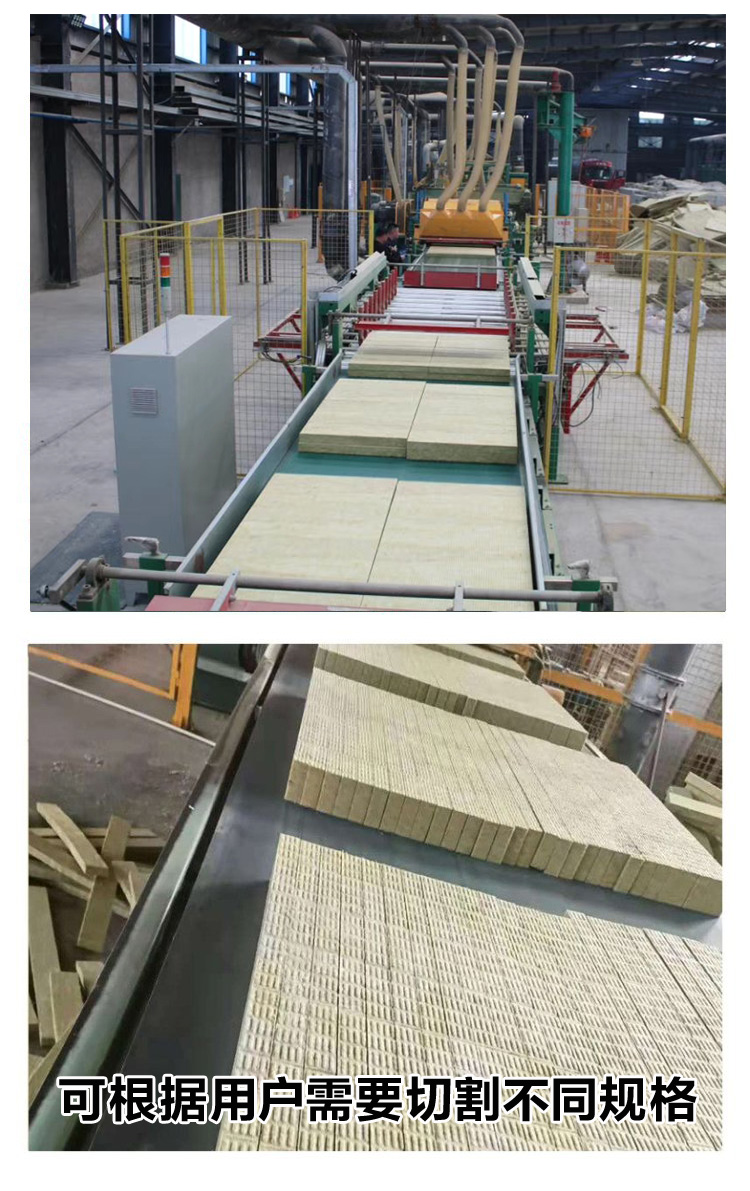 Fireproof rock wool board manufacturer 50 thick A-grade exterior wall insulation material tr10 tr15 semi hard rock wool insulation board