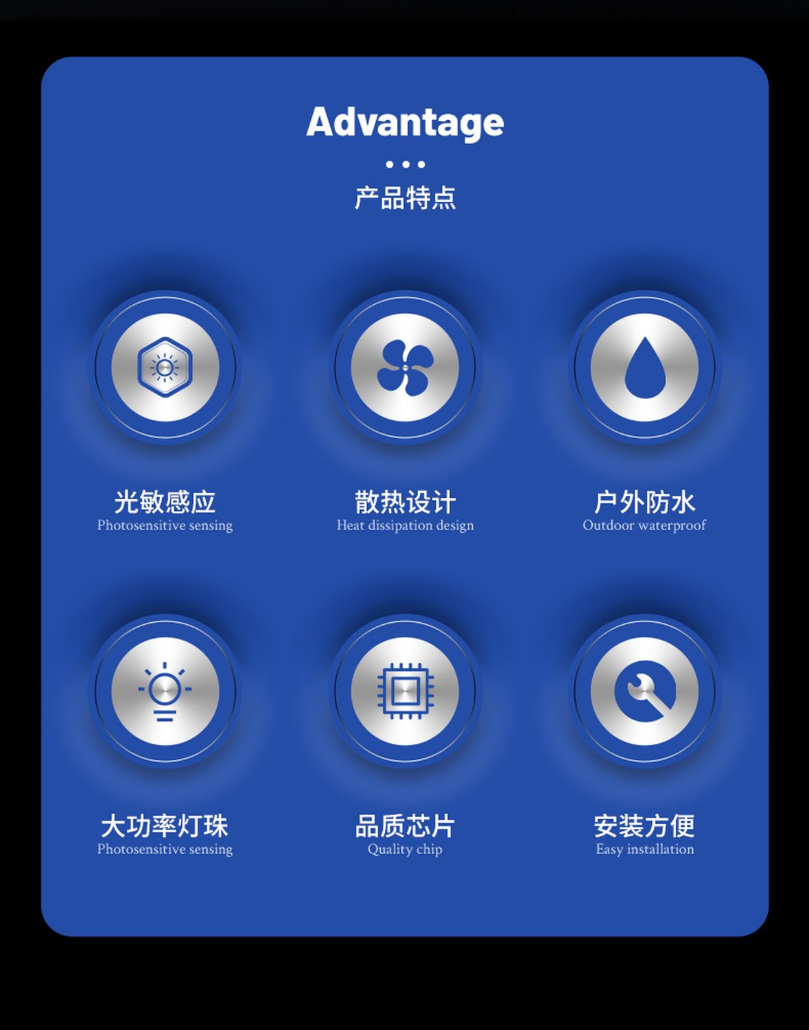 New LED supplementary light Haikang 16 high-power light source photosensitive sensing outdoor waterproof IP66 road monitoring