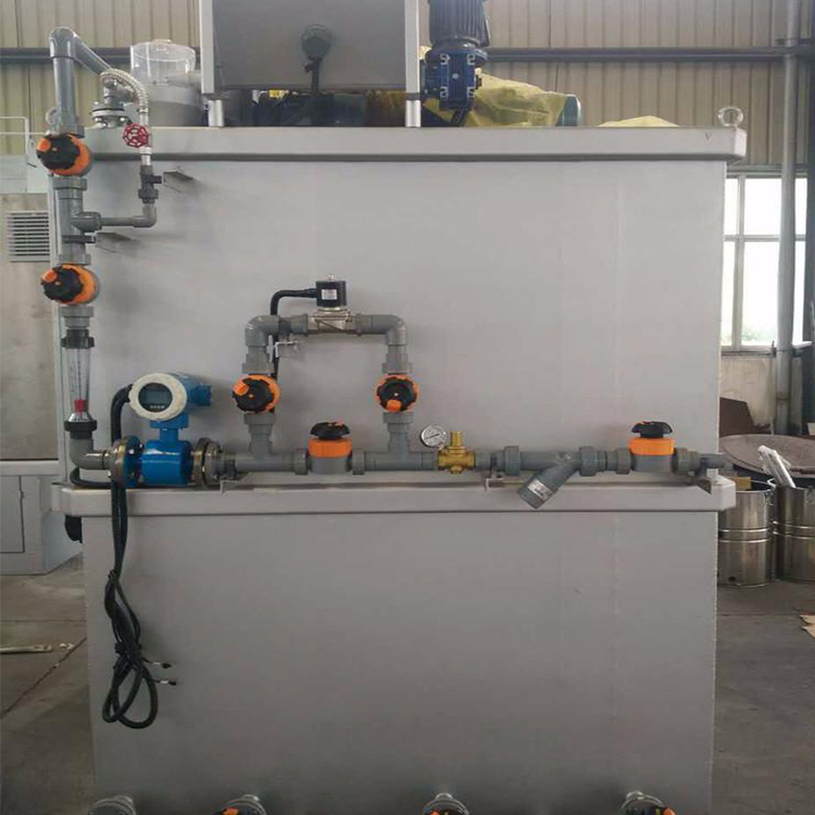 Stainless steel sewage treatment equipment dosing, vertical mixer, metering pump, automatic dosing system, high degree of intelligence, customized by Haizhou Green Energy Factory