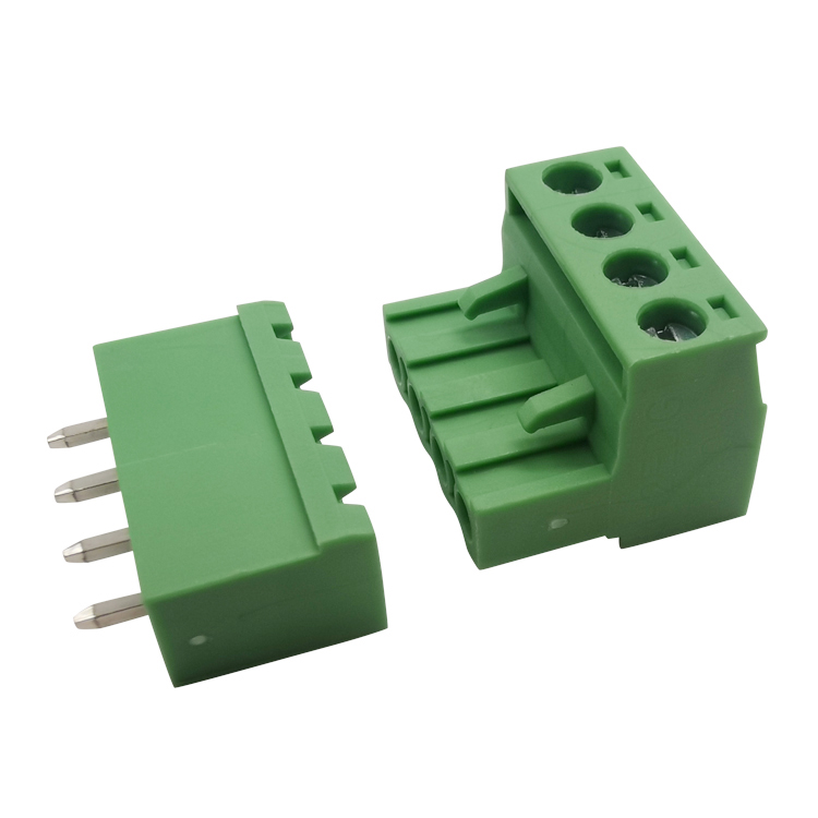 Hongyi 5.08mm spacing plug-in PCB wiring terminal plug socket for elevator control