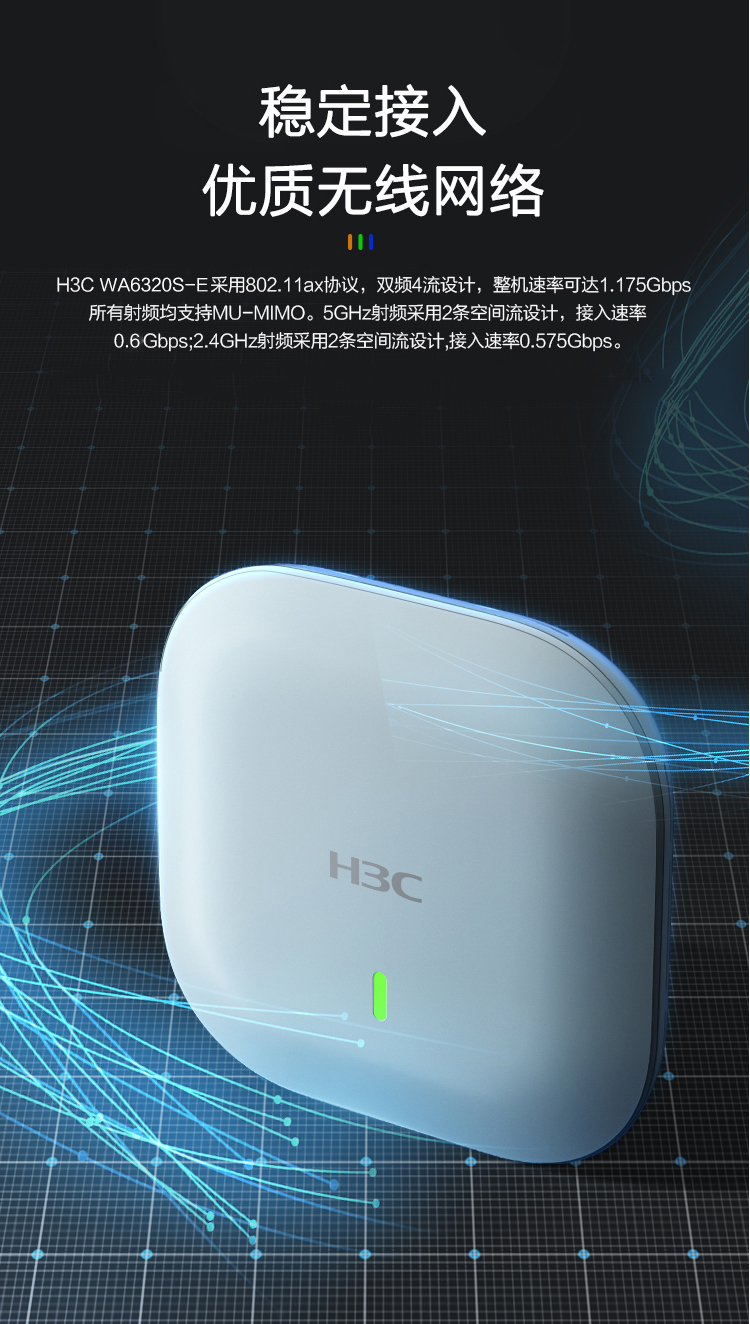 Xinhua San H3C Enterprise Wireless AP Indoor Installation Wireless Access WA6320S-E-FIT Dual Band Three Stream