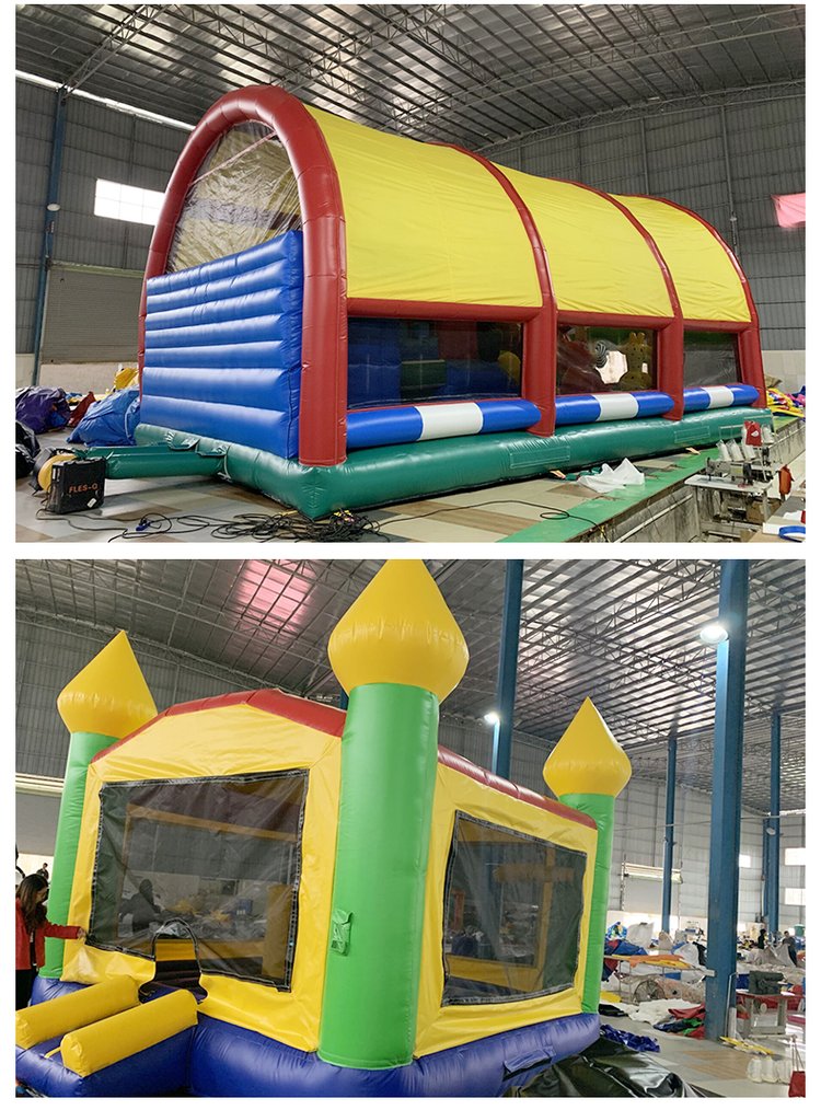 Indoor and outdoor mischievous castle children's inflatable model jump bed children's playground amusement equipment inflatable castle trampoline