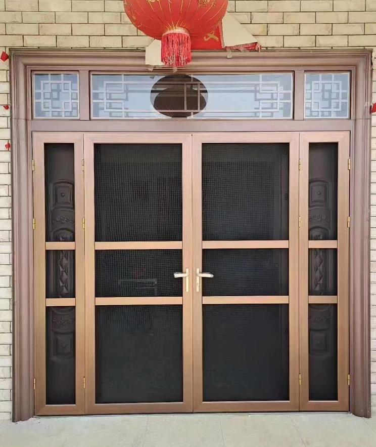 Trackless invisible screen door, folding screen door, screen window door, retractable and sliding aluminum alloy frame, mosquito proof and sand resistant window door