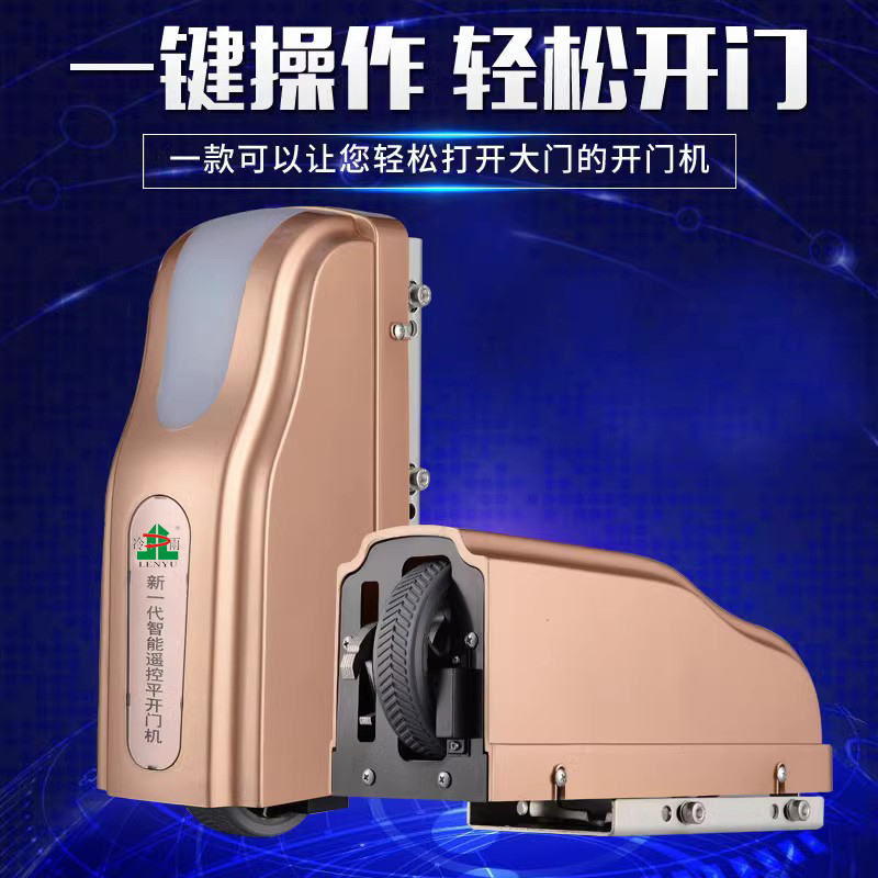 Cold Rain Face Recognition Courtyard Double Door Electric Door Opener Luxury Wheeled Villa Horizontal Automatic Door