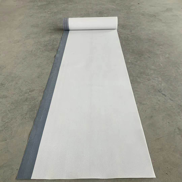 Non asphalt based self-adhesive film short side double-sided lap tape with sand cover strip