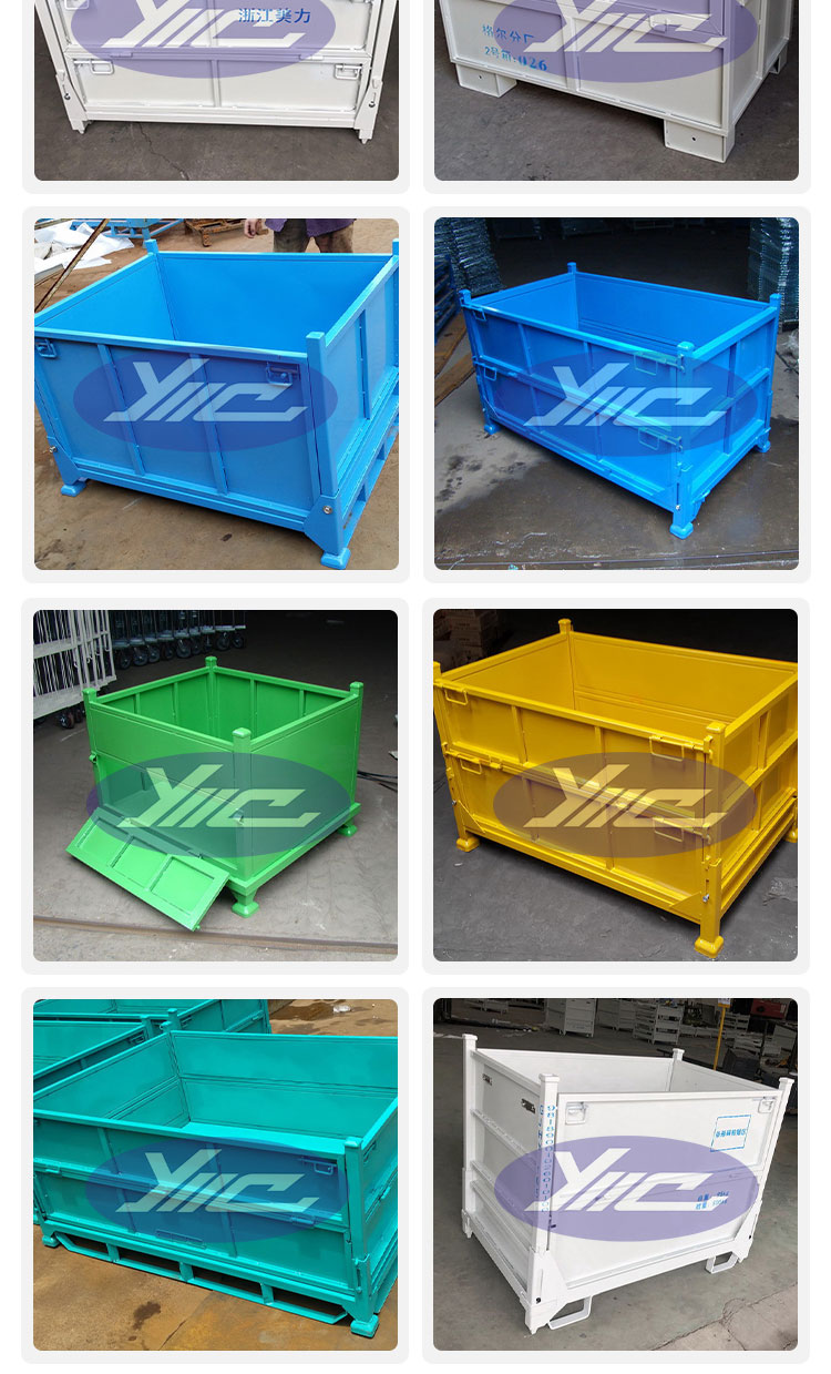 Heavy metal turnover box stacking, iron box workshop, large iron basket, iron plate box, various styles