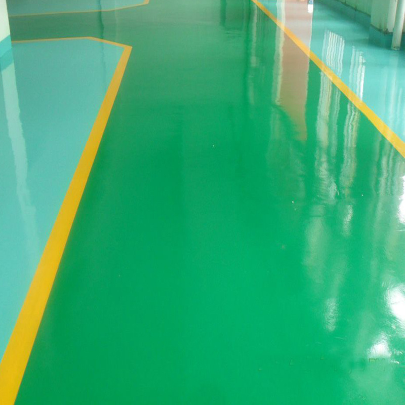 Double source water-based epoxy resin floor paint High gloss wear-resistant floor paint Factory dust-free workshop basement moisture-proof